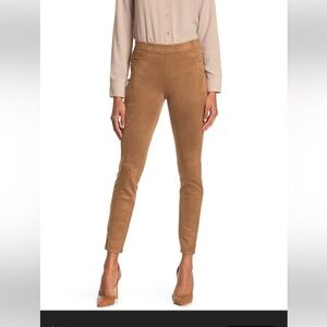 Faux suede, camel, brown color, leggings.  Size 6.